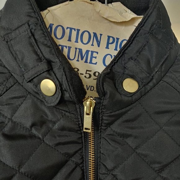 NWOT So Cool! Quilted Moto Style Puffer Jacket Elastic Side Panels - Picture 6 of 9